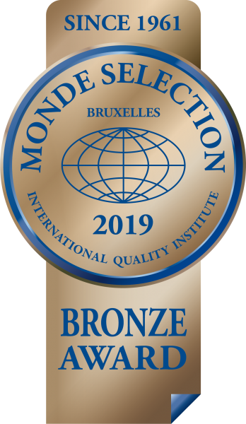 2019 MONDE SELECTION 世界品質評鑑會 銅牌